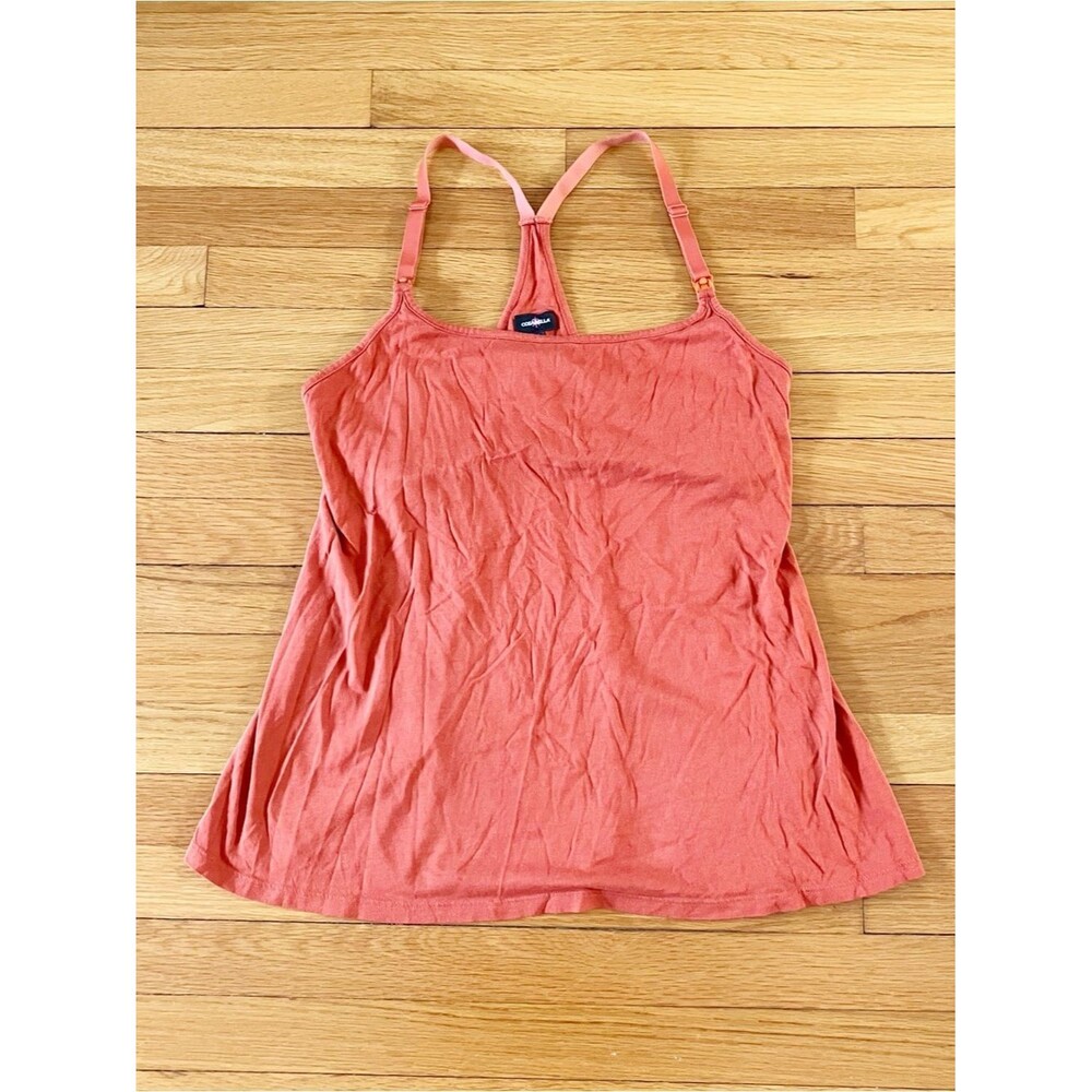 Cosabella Orange Racerback Nursing Breastfeeding Soft Comfy Tank Top Medium